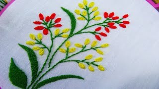 Hand Embroidery  Oyster stitch embroidery [upl. by Anora]