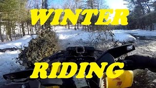 Winter Riding ATV Ontario [upl. by Yahiya]