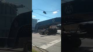 Kenworth T800 pulling oversized load truck spotting [upl. by Ydnelg]