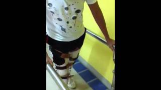 Paraplegic walking using KAFO [upl. by Holt77]