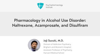 Pharmacology in Alcohol Use Disorder Naltrexone Acamprosate and Disulfiram [upl. by Anaer]