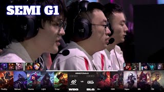 WBG vs BLG  Game 1  Semi Finals LoL Worlds 2023  Weibo Gaming vs Bilibili Gaming  G1 full [upl. by Eidnas754]