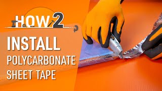 How to Install Polycarbonate Roofing Sheet Tape  Axiome [upl. by Walcoff286]