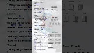 Lyrics and Chords of Goodness of God by Bethel Music and Jane [upl. by Akirderf793]