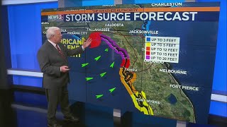 Tracking Helene storm surge [upl. by Gomar]