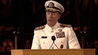 Admiral William H McRaven at Univerisity of Texas 2014 sub engita [upl. by Nuavahs]