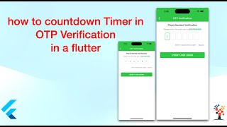 how to countdown Timer in OTP Verification in a flutter  Flutter Countdown Timer  Flutter Mobile [upl. by Dallas417]