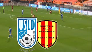 FC Martigues 11 USL Dunkerque Résumé du match  Ligue 2  20242025 [upl. by Atineb]