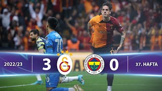 Galatasaray 30 Fenerbahçe  HighlightsÖzet  Spor Toto Süper Lig  202223 [upl. by Marga876]