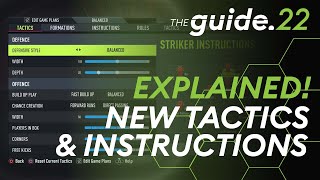 New Custom Tactics amp Instructions EXPLAINED in FIFA 22  Reach Your Potential With Various Combos [upl. by Gundry]