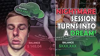 NIGHTMARE BLACKJACK SESSION TURNS INTO A DREAM [upl. by Atteuqcaj]