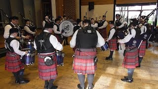 AYR PIPE BAND SOCIETY PERFORM AT SANQUHAR PIPE BAND COMPETITION 2019 [upl. by Atalanti]