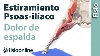 Estiramiento del psoasilíaco para el dolor de espaldalumbar [upl. by Adanama704]