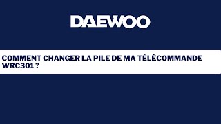 Daewoo Security  Changement de pile WRC301 [upl. by Bank866]