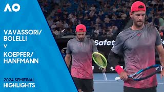 BolelliVavassori v HanfmannKoepfer Highlights  Australian Open 2024 Semifinal [upl. by Aneroc]