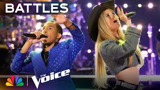 DREION and Georgia Starnes Phenomenal Duet is the quotPerfect Combinationquot  The Voice Battles  NBC [upl. by Hanford]