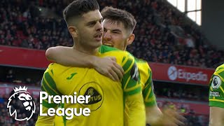 Milot Rashica gives Norwich City shock lead over Liverpool  Premier League  NBC Sports [upl. by Rochelle]