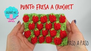 Tutorial punto fresas a crochet [upl. by Naffets455]