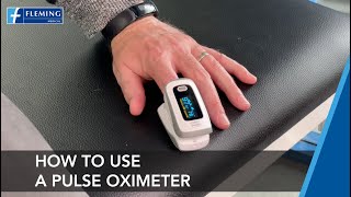 How to use a Pulse Oximeter at home [upl. by Ferdinana182]