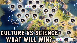 Epic Battle of Culture and Science  Civ 6 Deity Part 16 [upl. by Ainirtak]