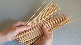 DIY  EASY CRAFTS with BAMBOO SKEWERS 😍 BAMBOO STICK CRAFTS 💕 Crafts and Recycling [upl. by Yrneh]