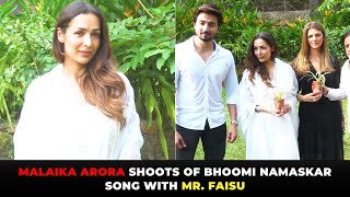 Malaika Arora At Shoot Of Title Song Bhoomi Namaskar with Faisu amp Sobhita Dhulipala  Koimoi [upl. by Moira912]