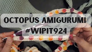 Ingrid the Octopus Crochet Amigurumi  Caron Jumbo Zinnias  WIPIT924 amigurumicrochet yarntalk [upl. by Illil]