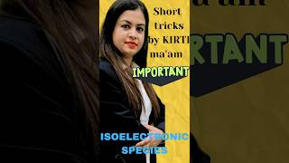 ISOELECTRONIC speciesperiodicity of elements Atomic radius chemistry by kirti maam shorttrick [upl. by Loma405]