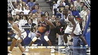 NBA On NBC  Shaq 41p Battles Patrick Ewing 38p Knicks  Magic February 1995 [upl. by Anjela111]