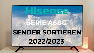 HISENSE 2022 50A6BG Sender sortieren [upl. by Chance]