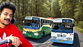 KSRTC KERALA BUS RACE IN DANGEROUS ROADS 🔥  LOGITECH G29 RANDOMGTV [upl. by Frisse]