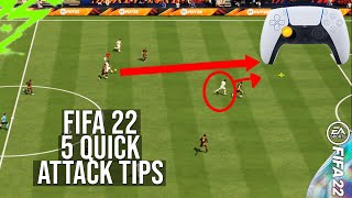 FIFA 22  5 BEST ATTACKING TIPS TO INSTANTLY IMPROVE amp SCORE MORE GOALS [upl. by Fey]