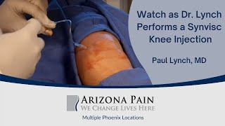 Watch as Dr Lynch Performs a Synvisc Knee Injection  Live [upl. by Andromeda380]