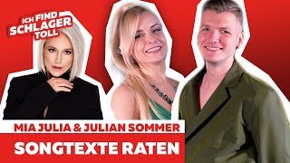 Mia Julia und Julian Sommer bei Songtexte raten  Stars amp Stories [upl. by Cyrill]