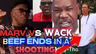 WACK 100 puts a HIT on AYATOLLAH MARV MARV CATCHES WACK HOMIE SLICK and CLAPS HIM WACK VS MARV [upl. by Westlund]