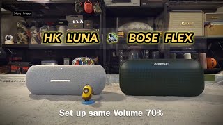 Harman Kardon Luna vs Bose Soundlink Flex [upl. by Solotsopa]