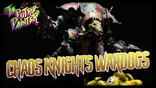 How to build a scenic base for Chaos Knight Wardogs and paint them [upl. by Ronaele]