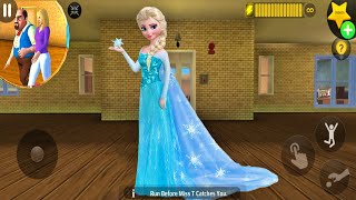 Play as Elsa in Scary Teacher 3D troll Miss T every day Mod gameplay [upl. by Rafiq911]