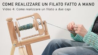 Come realizzare un filato fatto a mano  Come realizzare un filato a due capi [upl. by Bois]