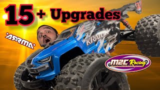 Arrma Kraton epic upgrades Mustdo mods M2C Hot Racing amp More [upl. by Meil]