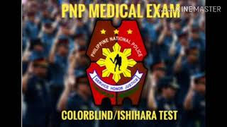 COLORBLINDISHIHARA TEST FOR PNP APPLICANT 2019 [upl. by Adok]