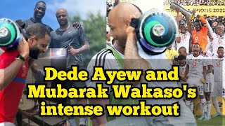 ANDRE AYEW  JORDAN AYEW AND MUBARAK WAKASOS INTENSE WORK OUT AHEAD OF THE NEW SEASON [upl. by Fernald162]