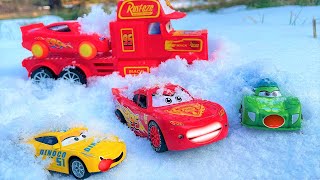 Looking For Lightning McQueen Chick Hicks Cruz Ramirez Jackson Storm cars [upl. by Courtland]