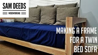 Turning a twin mattress into a sofa [upl. by Esinev]