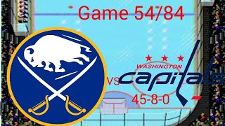 NHL 94 Rewind  Sabres vs Capitals G5484 [upl. by Edmea754]