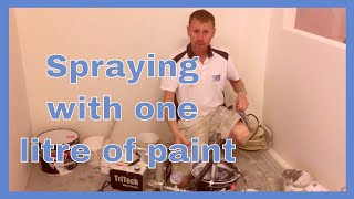 Whats the minimum amount of paint you can use with an Airless sprayer [upl. by Halimeda610]