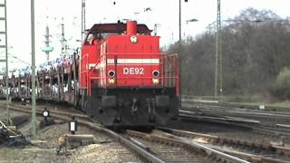 Trains in the marshalling yard Cologne  Gremberg [upl. by Hospers]