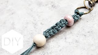 DIY sieraden maken met Kralenhoekje  Macramé sleutelhanger [upl. by Bergstrom]