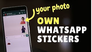 How To Make WhatsApp Stickers With Your Photos [upl. by Nagam704]