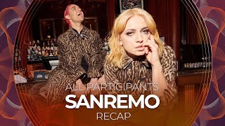 Sanremo 2022 Italy  All Participants  RECAP [upl. by Tutto]